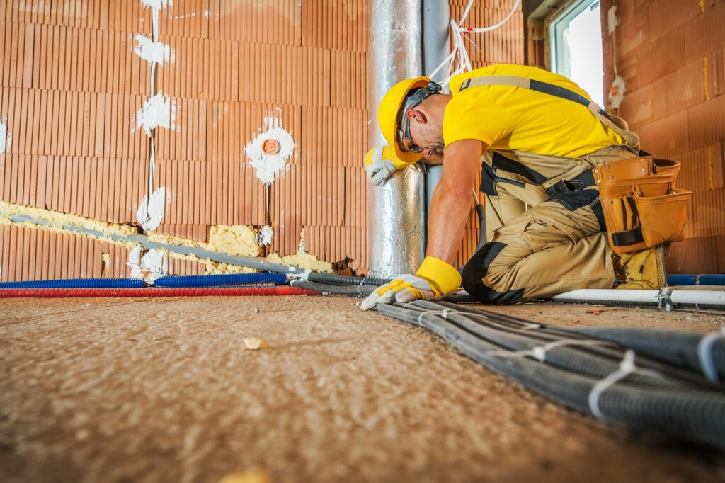 Floor Based Electrical Cables Installation
